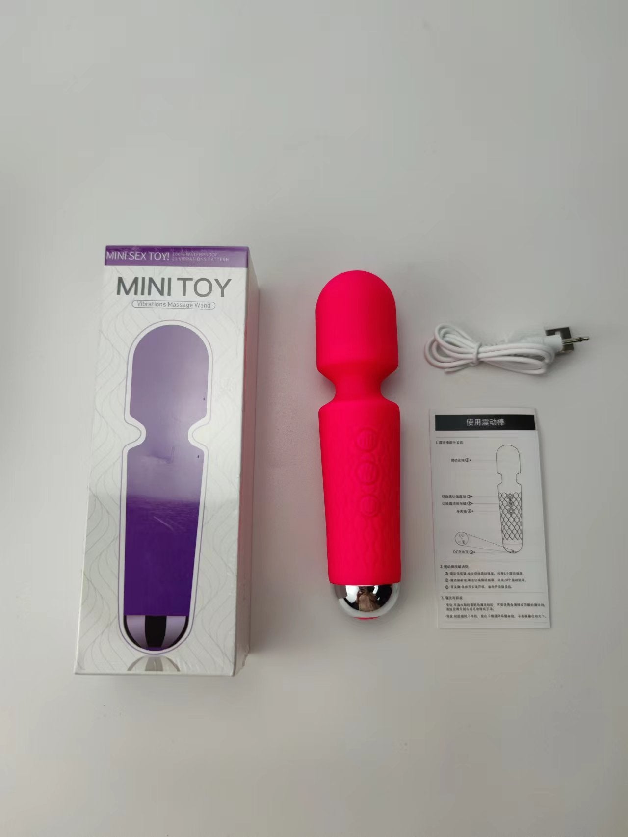 Nectoessa™ Waterproof AV Wand Vibrator – Silicone for Hands-Free Stimulation – Vibrators