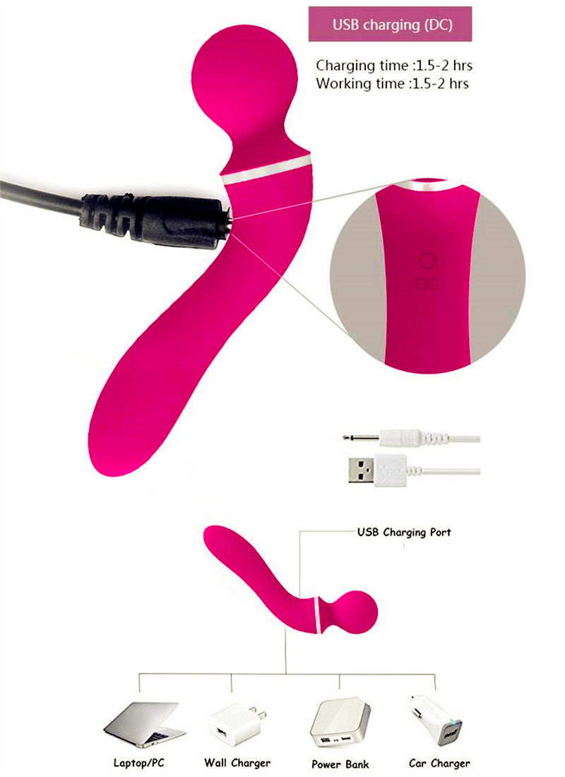 Helixeva™ USB-Rechargeable Massager – Silicone for G-Spot Precision – Lubes & Essentials