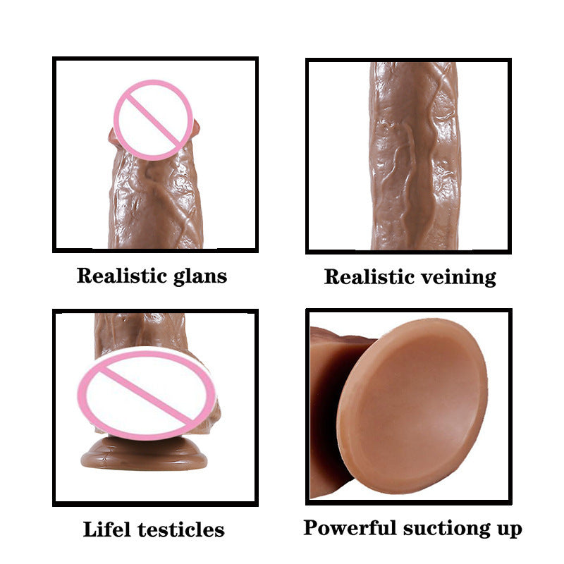 Sensium™ Whisper-Quiet Realistic Dildo – Soft-Touch PVC for Discreet Public Play – Dildos