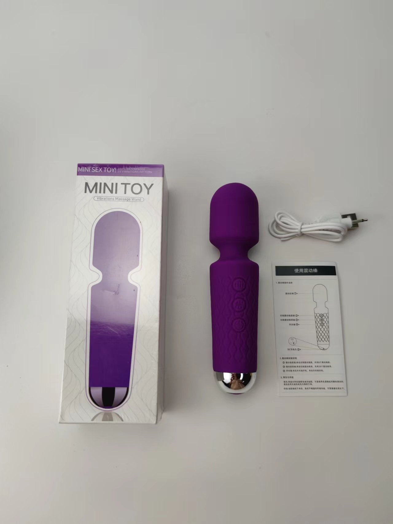 Nectoessa™ Waterproof AV Wand Vibrator – Silicone for Hands-Free Stimulation – Vibrators