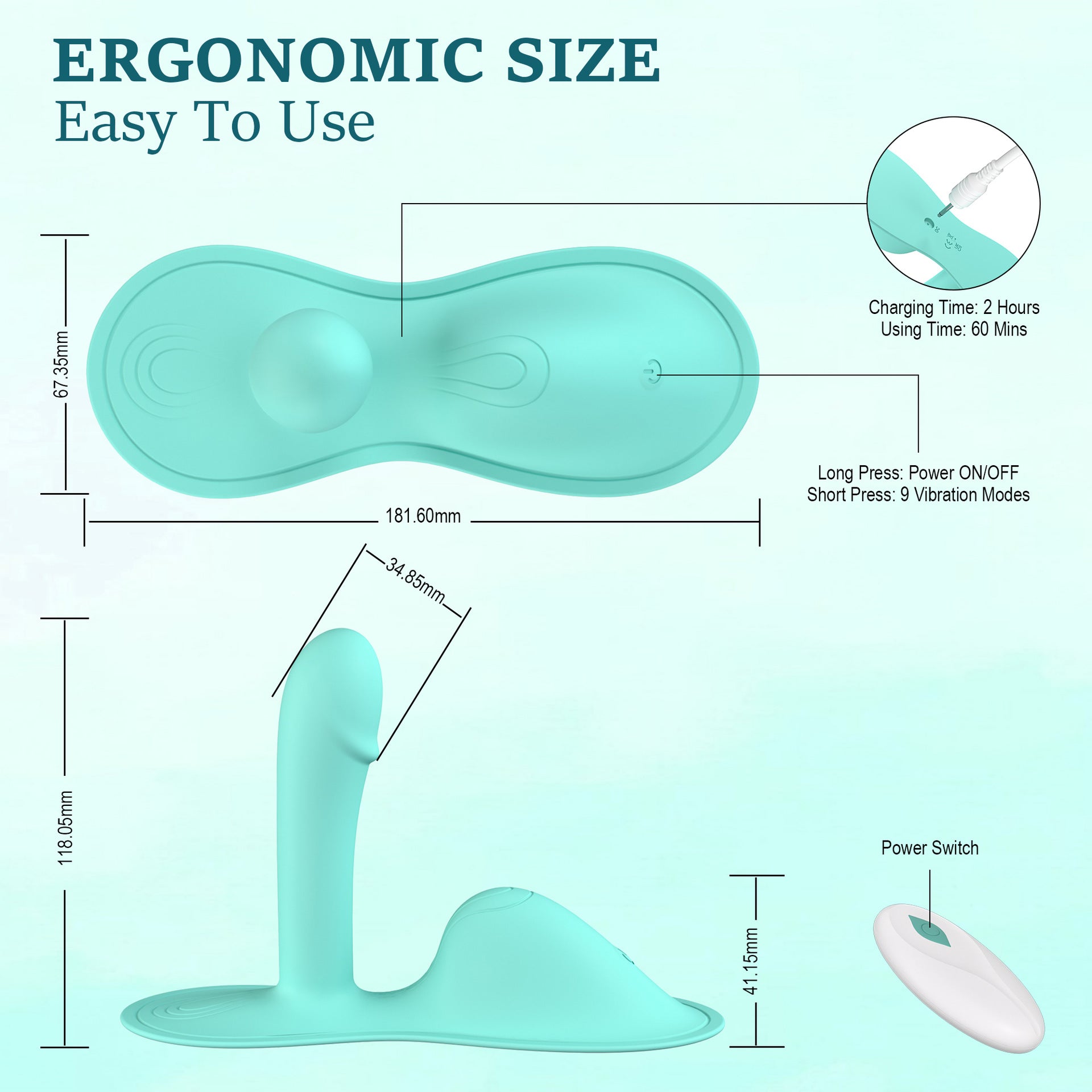 Kynalya™ Whisper-Quiet Panty Vibrator – Metal for Fantasy Roleplay – Vibrators