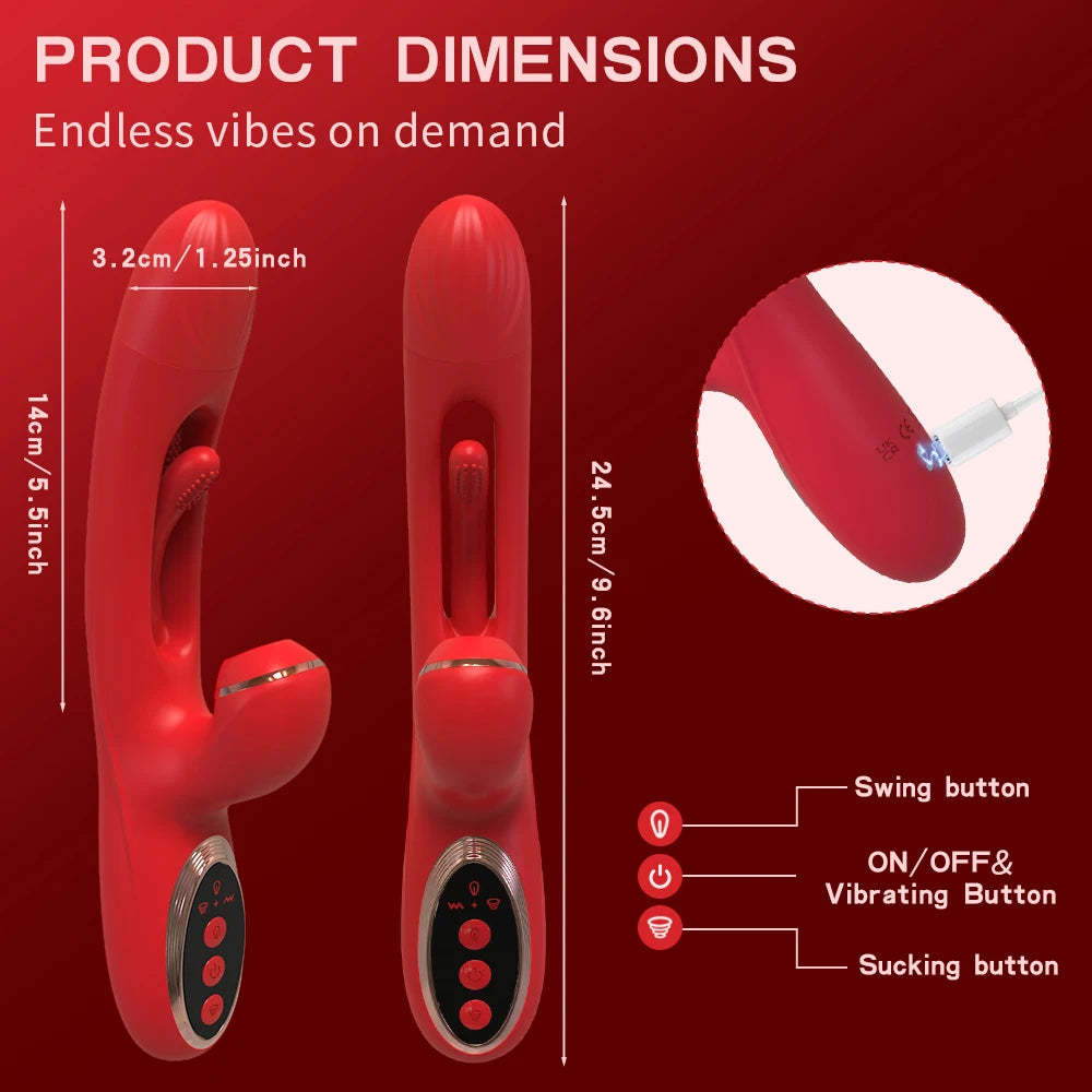Glowora™ Dual-Action Massager – PU Leather for Deep Tissue Release – Lubes & Essentials