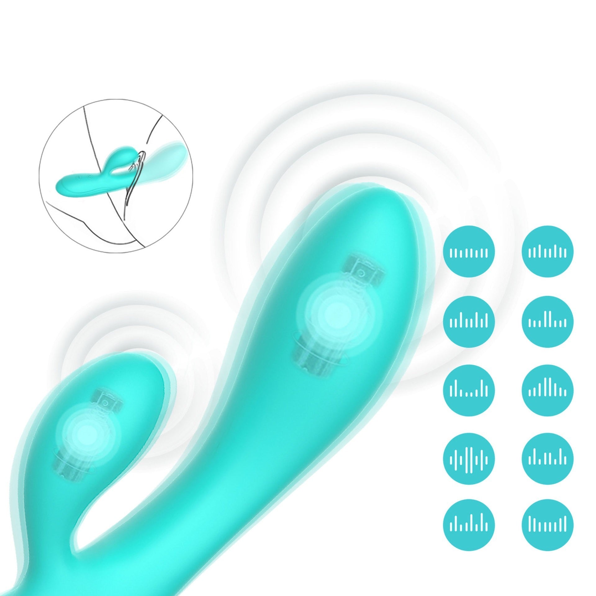 Zenyne™ Ergonomic Massager – Silicone for Sensory Immersion – Lubes & Essentials