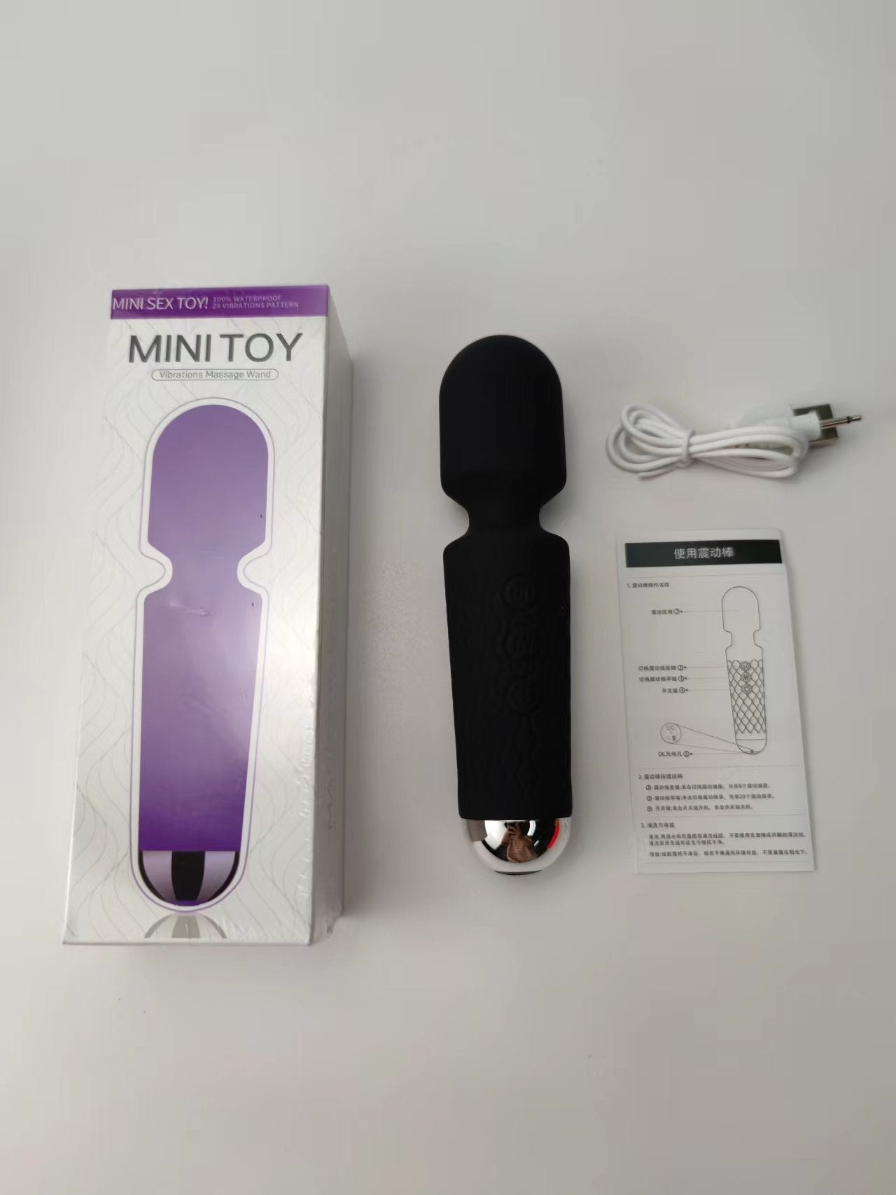 Nectoessa™ Waterproof AV Wand Vibrator – Silicone for Hands-Free Stimulation – Vibrators