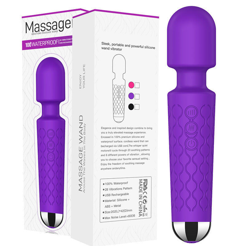 Nectoessa™ Waterproof AV Wand Vibrator – Silicone for Hands-Free Stimulation – Vibrators