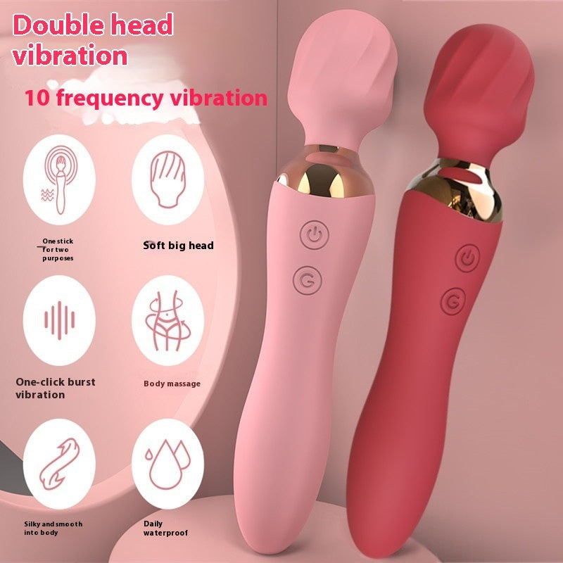 Theraeva™ Adjustable AV Wand Vibrator – Silicone for Hands-Free Stimulation – Vibrators